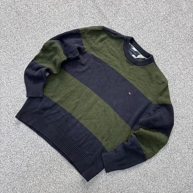 M 타미힐피거 남성 니트 긴팔티 0402J