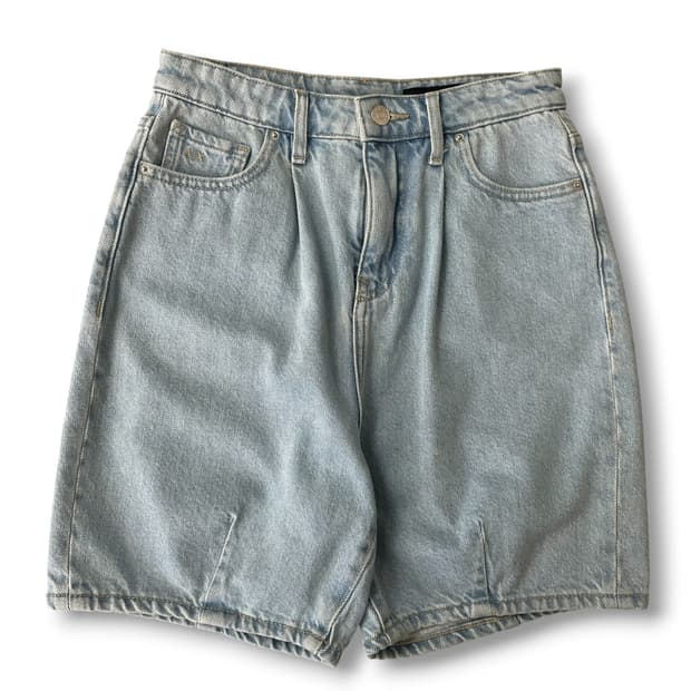 (25) 아르마니익스체인지 연청하프 데님팬츠