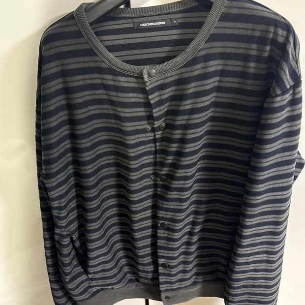 해칭룸 스트라이프 가디건 블루 2사이즈 판매