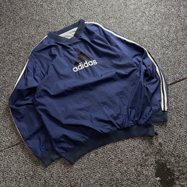 90s 아디다스 올드스쿨 빅로고 웜업 3142