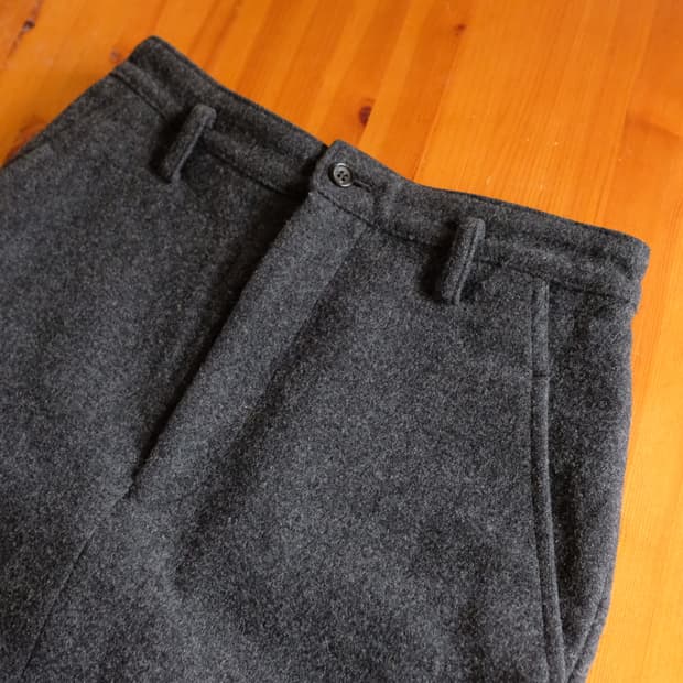 tricot Comme Des Garcons 그레이 울 스커트 S