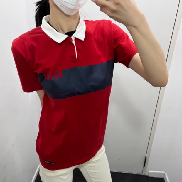 PPFM 펑크 레드 카라티 반팔티