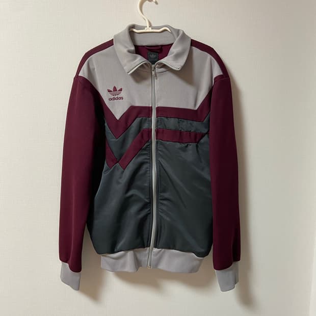 빈티지 아디다스 버건디 희귀 져지 