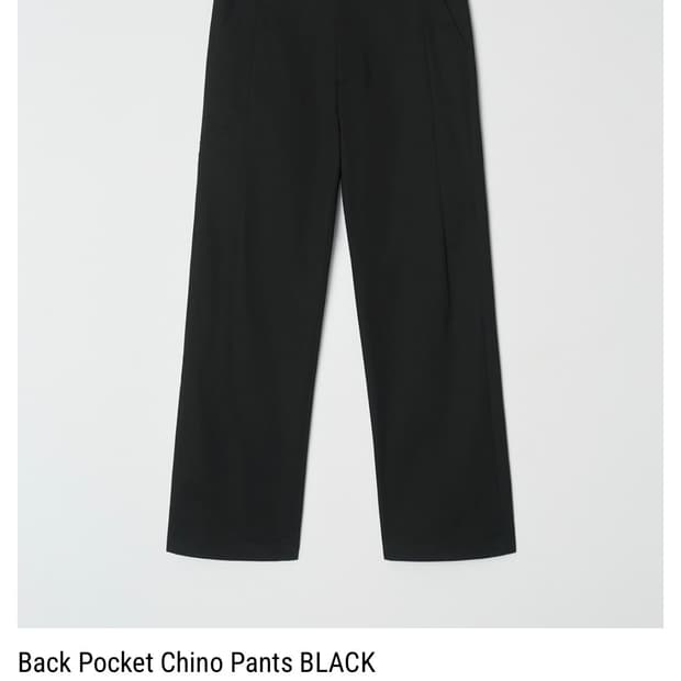 파세르 백포켓 치노 black Lsize