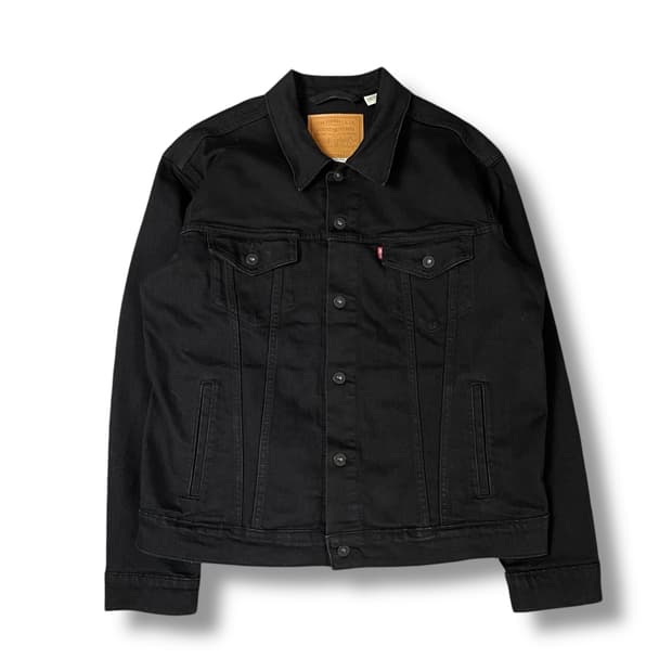 리바이스 블랙 레드탭 데님 자켓 L 