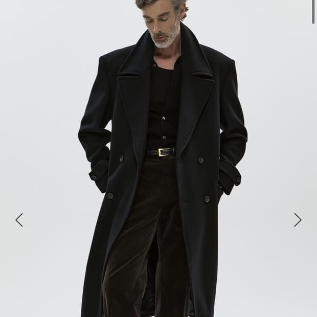 세비지 25fw Cashmere Double Breasted Belted