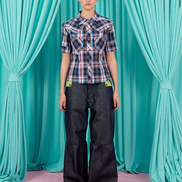 헤레틱 BUTTON VOLUME PANTS / indigo