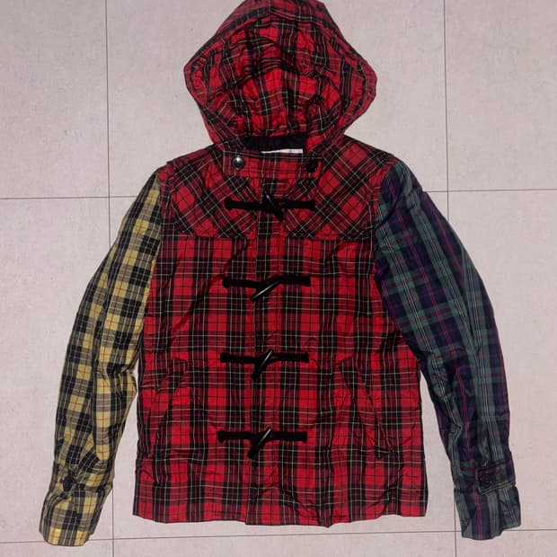 꼼데가르송 셔츠 멀티 체크 패딩