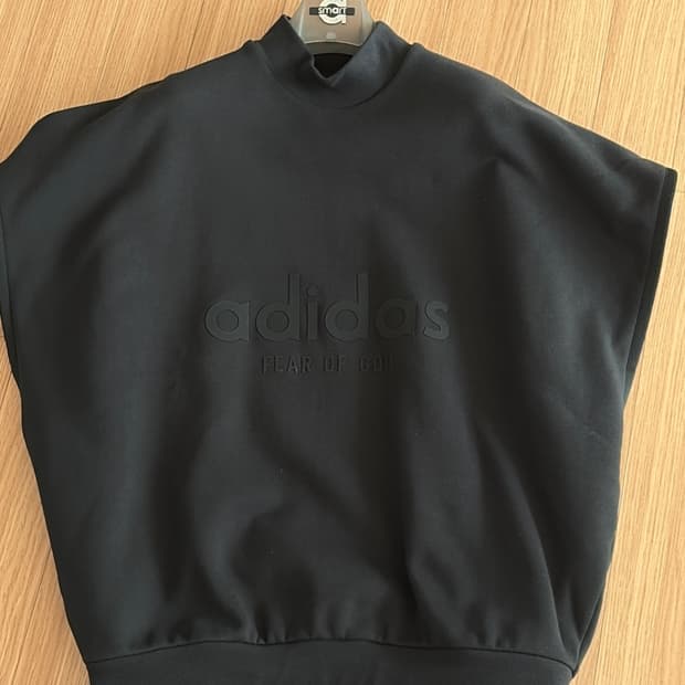 (S) 피어오브갓 아디다스 오버핏 슬리브리스 