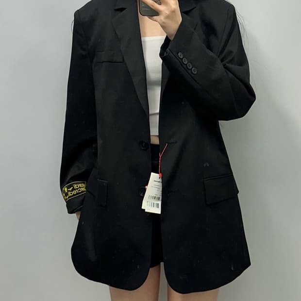 마르디 메크르디 오버핏 블랙 블레이저 자켓