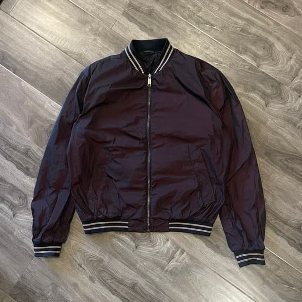 Prada 13aw reversible satin jacket