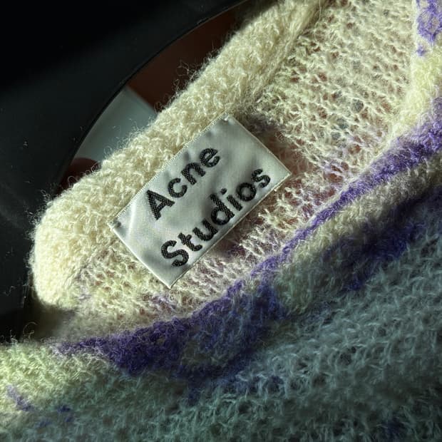 Acne Studios 아크네 퍼플 프린트 스웨터