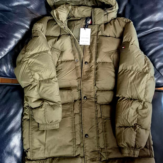 타미힐피거 가먼트다이 덕다운 패딩