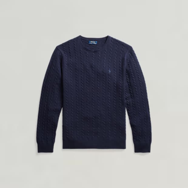 폴로 랄프로렌 울 케이블 니트L(QR정품)