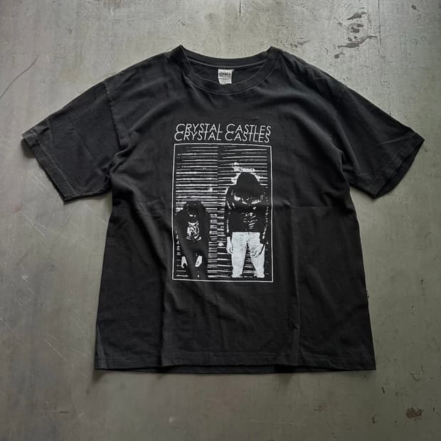 빈티지 00s Crystal Castles 티셔츠