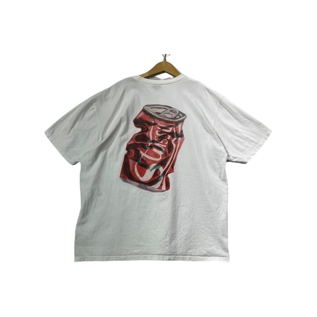 [STUSSY] 스투시 소다캔 백프린팅 로고 반팔 티셔츠