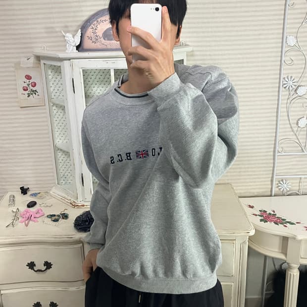 빈티지 폴로 BCS 그레이 맨투맨 806 y2k 스트릿 갸루 펑키 일본빈