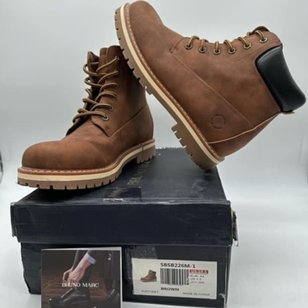 팀버랜드 스타일 미제 브라운 워크부츠 (285)