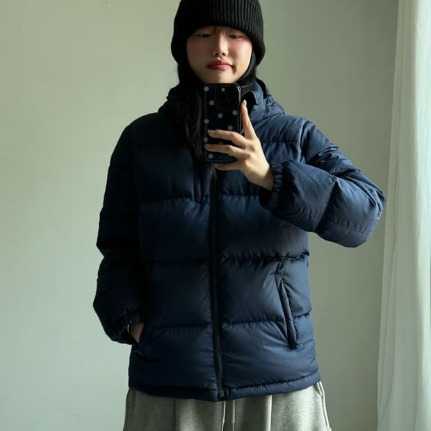 폴로 덕다운 네이비 패딩