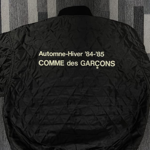 CDG 퀼티드 '84-85 스태프 블루종 블랙 M사이즈