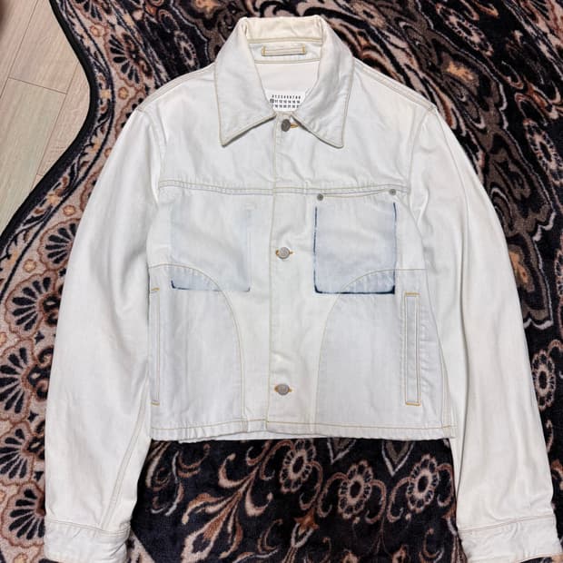 마르지엘라 남성 메인라인 블리치 데님 숏 자켓 46