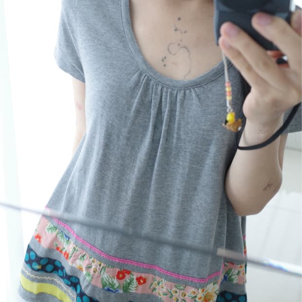 Patchwork flare top