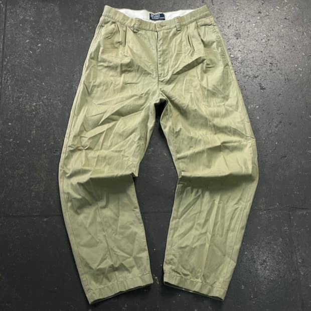 32 폴로 투턱 치노팬츠 