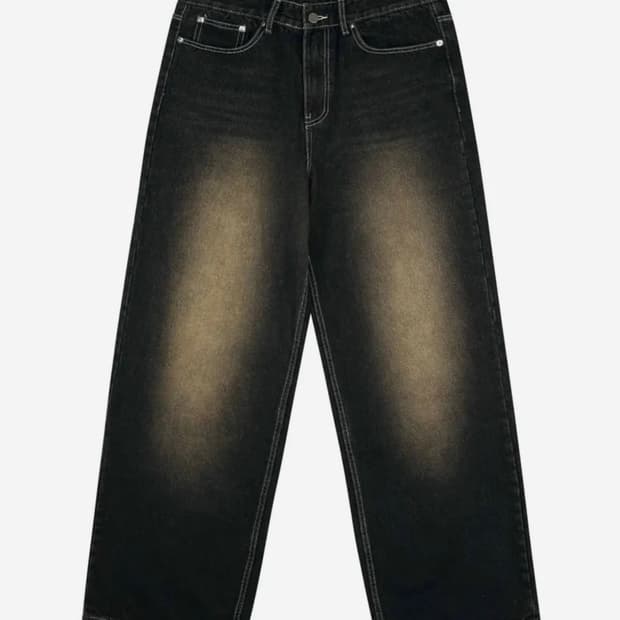 와이드 데님 팬츠