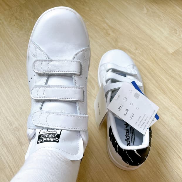 [새상품] Adidas 아디다스 스탠스미스 검흰 벨크로 스니커즈