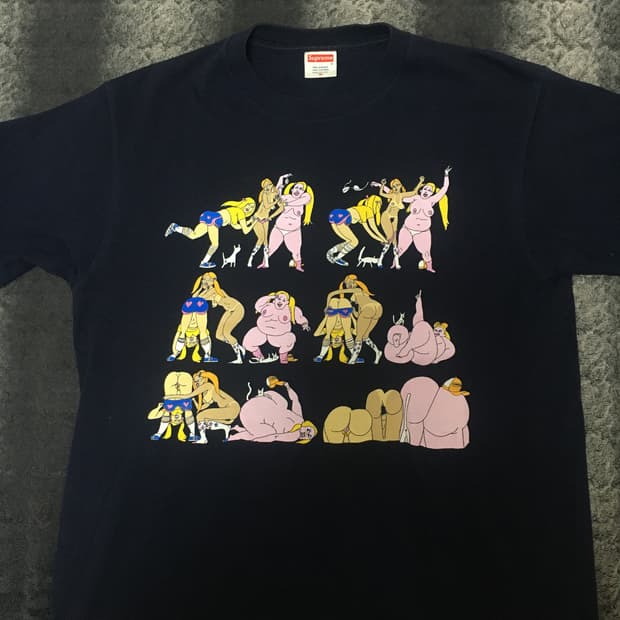 90s 올드 슈프림 티셔츠 m