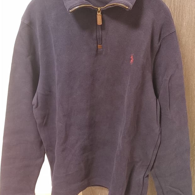 폴로 하프집업 네이비 M