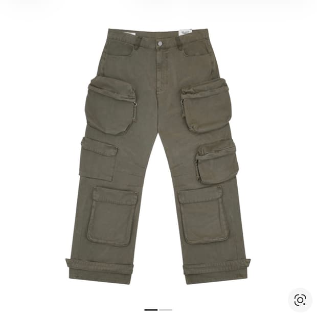 자라 유틸리티 포켓 팬츠 브라운 KR32 EU40