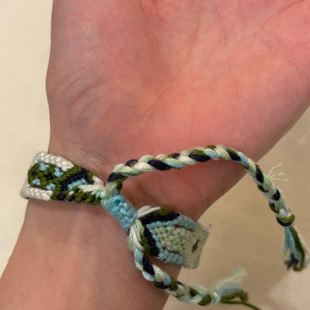 에스닉 패턴 핸드메이드 브레이슬릿