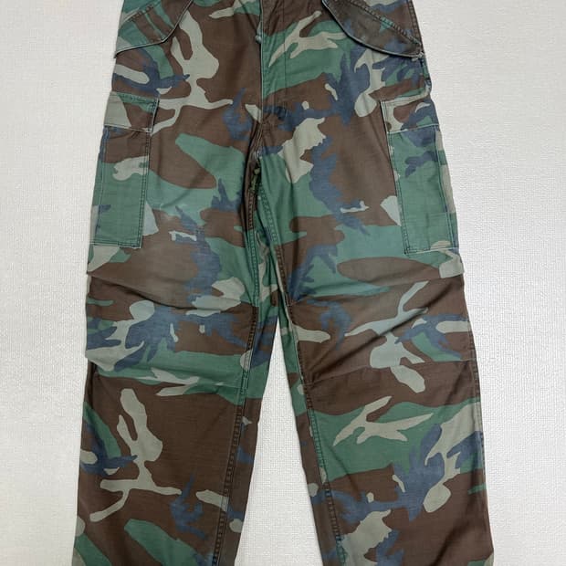 80s US밀리터리 M81 우드랜드 BDU 켐뱃카고팬츠 M레귤러