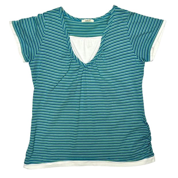 Blue layered t shirt