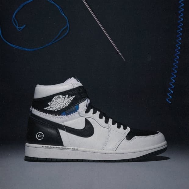 조던 1 x 프라그먼트 x 유니온 LA 하이 OG SP 화이트 블랙