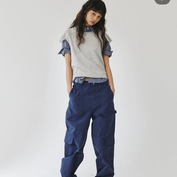 플리즈프로젝트 카펜터팬츠 블루