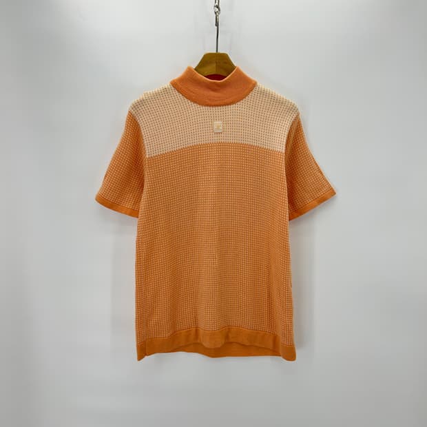 [Courreges] 꾸레쥬 모크넥 반팔 니트