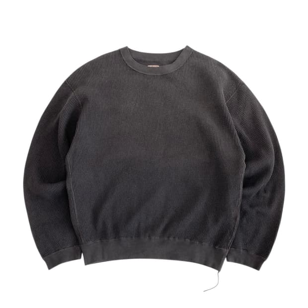 캐피탈 에코 와플 빅 크루 스웻셔츠