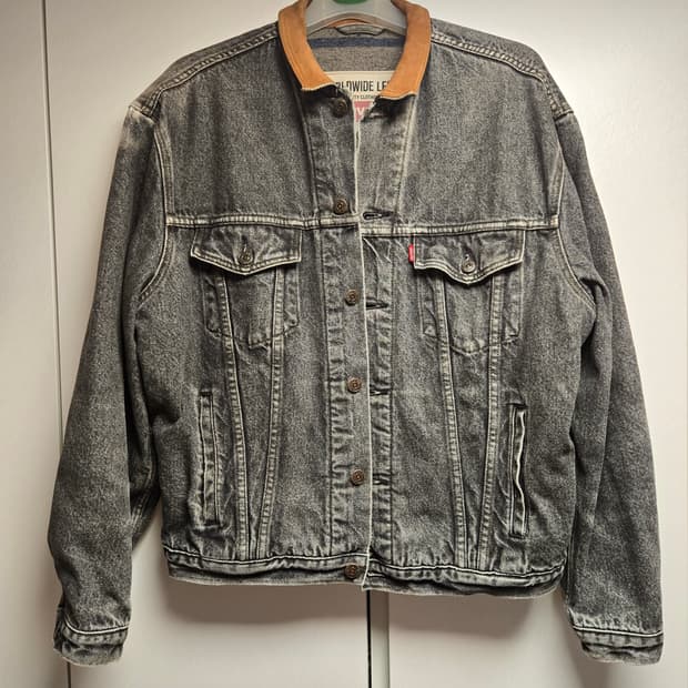 리바이스 흑청 자켓 