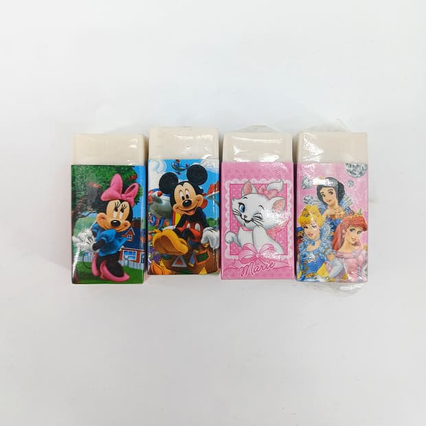 지우개 디즈니 미키 미니마우스 프린세스 오로라,쟈스민,백설공주 개당