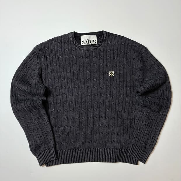 세터 24ss 클래식 다이드 케이블 니트 PN8911