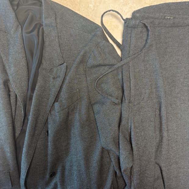 코모리 comoli 19aw wool silk setup