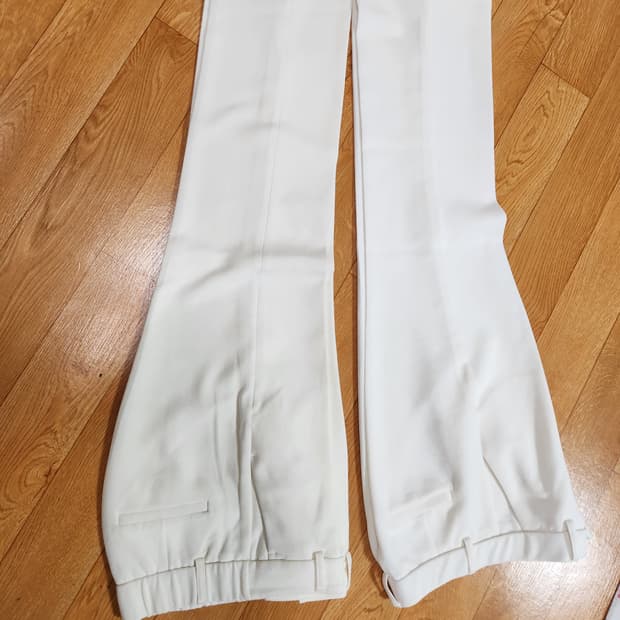 화이트 부츠컷 여성 바지 2장 일괄 55