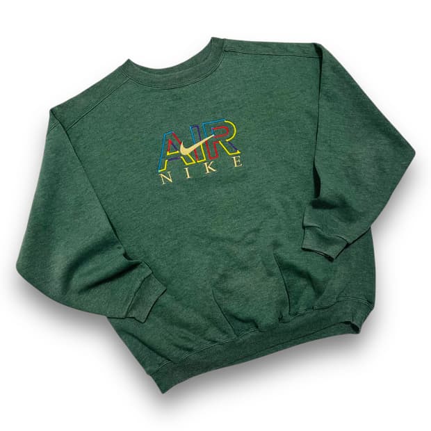 나이키 90s 에어 올드스쿨 자수 힙합 빈티지 맨투맨