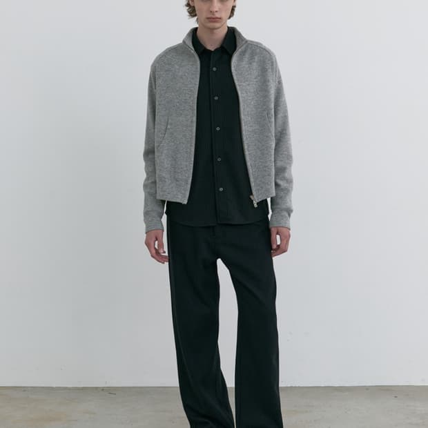 [50] Aieul Comfy Zip Up_Melange Grey