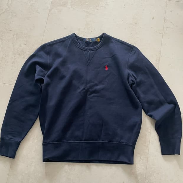 폴로 맨투맨 네이비 s