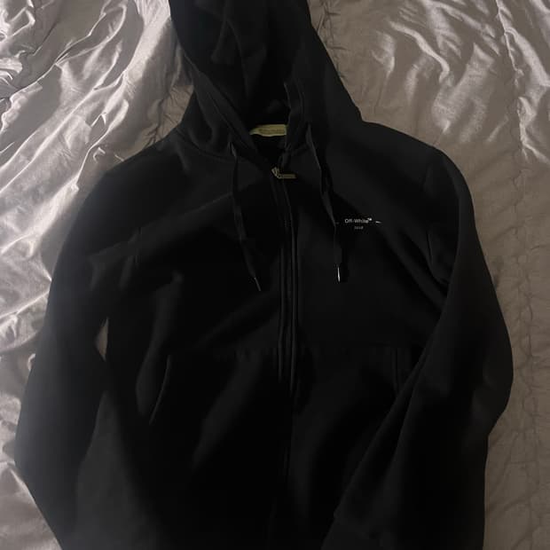 오프화이트 후드집업 블랙 카모 팝니다