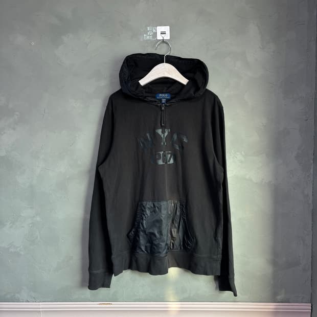 폴로 랄프로렌 NYC 반집업 후드