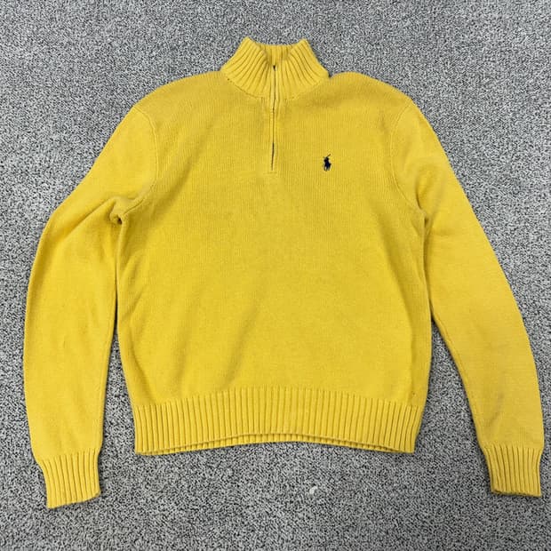 폴로 랄프로렌 반집업 니트
